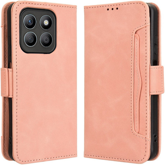 Klopové pouzdro pro Motorola Moto G86 Power 5G, Card Slot, růžové