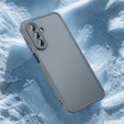 Matné pouzdro pro Samsung Galaxy A17 5G, kouřové s černými boky