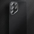 Pouzdro BENKS Kevlar pro Samsung Galaxy S25+ Plus, pro MagSafe, Carbon Fiber, černé