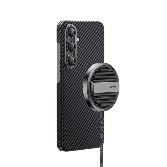 Pouzdro BENKS Armor Air Kevlar 600D Metal Frame, s MagSafe pro Samsung Galaxy S24