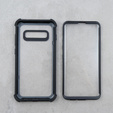 Pouzdro pro Samsung Galaxy S10 Plus, Dexnor Full Body Rugged, transparentní / černé