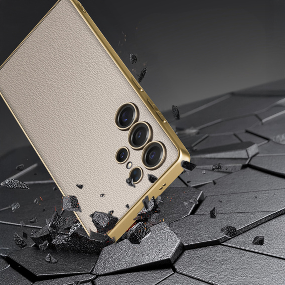 Pouzdro pro Samsung Galaxy S25 Ultra, GKK Leather, titanově šedá