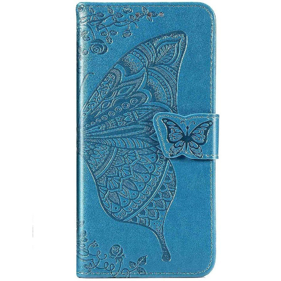 Klopové pouzdro pro Realme Note 50, Butterfly, modré