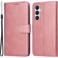 Klopové pouzdro pro Samsung Galaxy A34 5G, Leather Wallet, růžové rose gold