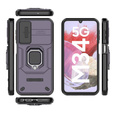 Pouzdro pro Samsung Galaxy M34, KickStand Camera Lens, fialové