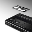 Kožené pouzdro Leather+PC s podstavcem, sklem a stylusem pro Samsung Galaxy Z Fold6 5G