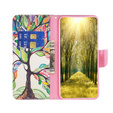 Klopové pouzdro pro Realme C53 4G, Wallet, tree of life, bílé