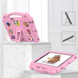 Dětské pouzdro pro Lenovo Tab M10 X505F X605F / Tab P10-X705F/L / Huawei T5 10.1, Cute Patterns, se stojánkem, růžové