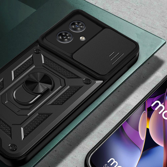Pouzdro pro Motorola Moto G54 5G, CamShield Slide, černé