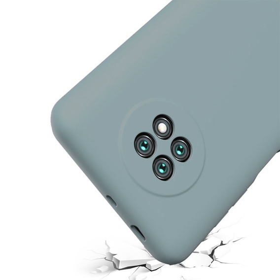 Pouzdro pro Xiaomi Redmi Note 9T 5G, Silicone Lite, levandulově šedé