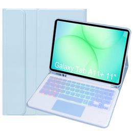 Pouzdro s podsvícenou klávesnicí Bluetooth a touchpadem pro Samsung Galaxy Tab A11+