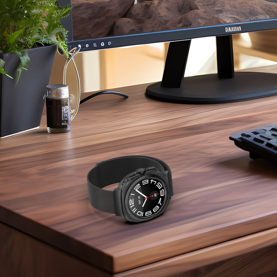 Milánský náramek pro Samsung Galaxy Watch Ultra 47mm (2025 / 2024), černý