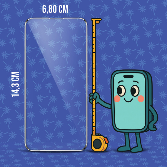 Tvrzené sklo Diamond Palm pro iPhone 14