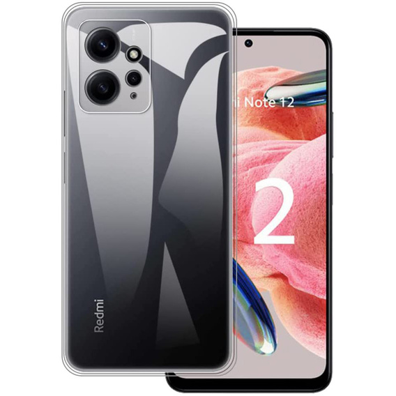 Tenké pouzdro pro Xiaomi Redmi Note 12 4G, Slim, průhledné