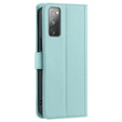 Pouzdro s klopou pro Samsung Galaxy S20 FE, Rhombus Crossbody Leather, zelené