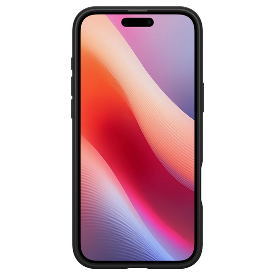 Pouzdro Spigen pro iPhone 16, Ultra Hybrid, transparentní / černé + 9H tvrzené sklo