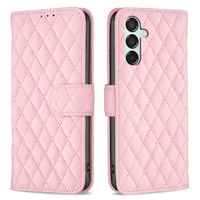 Klopové pouzdro pro Samsung Galaxy M15 5G, Wallet, BINFEN COLOR, růžové