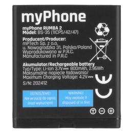 Baterie pro telefon myPhone Rumba 2 800 mAh