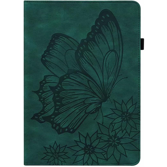 Pouzdro pro Lenovo Tab M9, Wallet Pen Slot, butterflies, hnědé