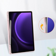 Pouzdro pro Samsung Galaxy Tab S10 Lite / S10 FE / S9 FE, Smartcase Hybrid, se slotem na stylus, růžové
