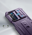 Pancéřové pouzdro pro Samsung Galaxy A16, Dexnor Full Body (Two Frames), fialové