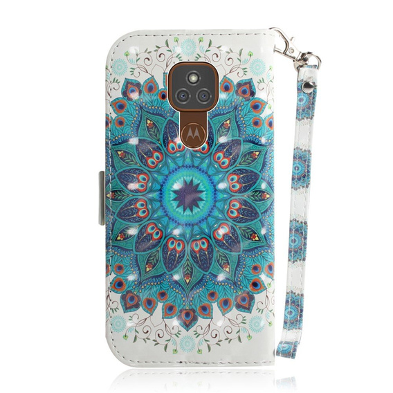 Klopové pouzdro pro Motorola Moto G9 Play/E7 Plus, Wallet, Mandala Flower