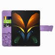 Klopové pouzdro pro Samsung Galaxy Z Fold 4 5G, Butterfly, fialové