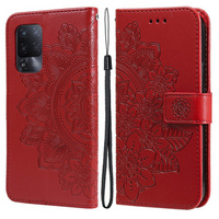 Klopové pouzdro pro Oppo Reno5 Z / A94 / A95 5G, Mandala, červené