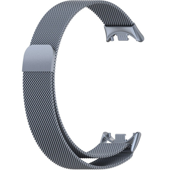 Milánský náramek s pouzdrem pro Xiaomi Smart Band 10 / 9 / 8, šedá