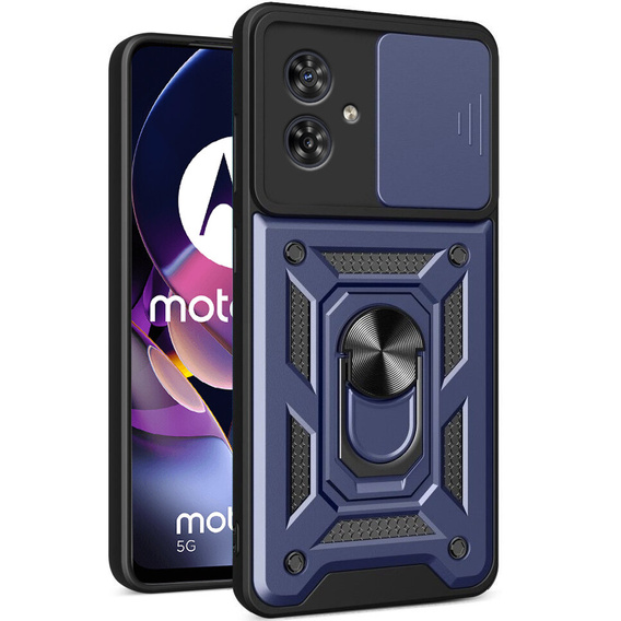 Pouzdro pro Motorola Moto G54 5G, CamShield Slide, modré