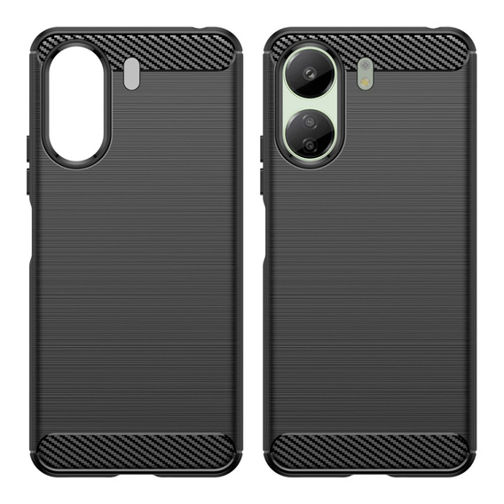 Pouzdro pro Xiaomi Redmi 13C / Poco C65, Carbon, černé