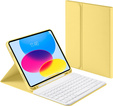 Pouzdro s podsvícenou bluetooth klávesnicí pro iPad 10.9 2022 (10 gen.), žluté