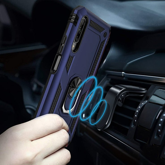 Pancéřové pouzdro pro Huawei P Smart Pro, Nox Case Ring, modré