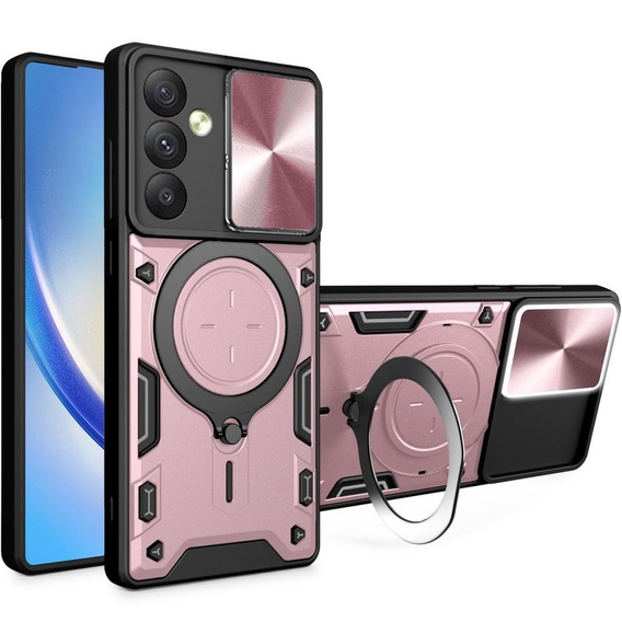 Pancéřové pouzdro pro Samsung Galaxy A54 5G, CamShield Slide, růžové rose gold