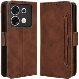 Klopové pouzdro pro Infinix Zero 30 5G, Card Slot, hnědé