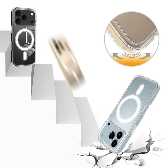 Magnetické pouzdro TPU + akryl pro iPhone 17 Pro Max