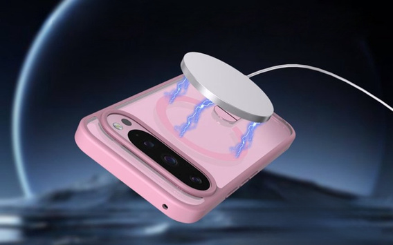 Hybridní pouzdro Fusion pro Google Pixel 10 Pro XL, pro MagSafe, se stojánkem, růžové