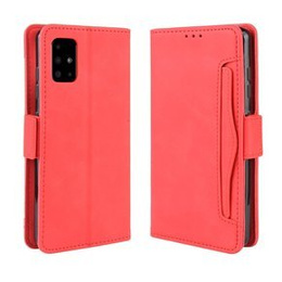 Klopové pouzdro pro Samsung Galaxy A51, Card Slot, červené