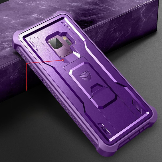 Pancéřové pouzdro pro Samsung Galaxy S9, Dexnor Full Body, fialové