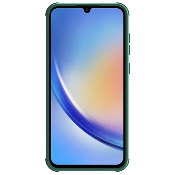 Pouzdro pro Samsung Galaxy A35 5G, obrněné Nillkin, CamShield Pro, zelené