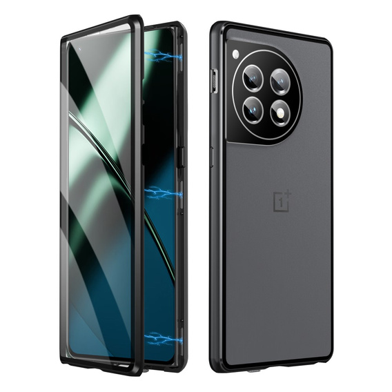Pouzdro pro OnePlus 12 5G, Magnetic Dual Glass, černé