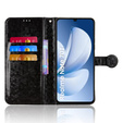 Flipové pouzdro pro Realme Note 70T 4G, Wallet Rhombus, černé