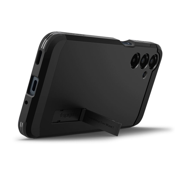 Pouzdro Spigen pro Samsung Galaxy A56 5G, Tough Armor Mag MagSafe, černé + 9H tvrzené sklo