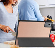 Pouzdro pro Lenovo Idea Tab 11" 2025 TB336FU TB336ZU, stojánek, Smartcase s držákem stylusu, růžově zlaté