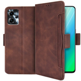 Klopové pouzdro pro Motorola Moto G13 4G / G23 4G, Card Slot, hnědé