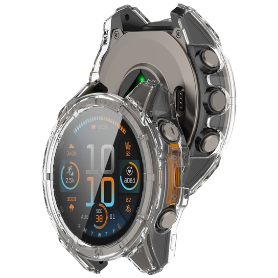 Pouzdro 2v1 + tvrzené sklo pro Garmin Fenix 8 51mm, průhledné