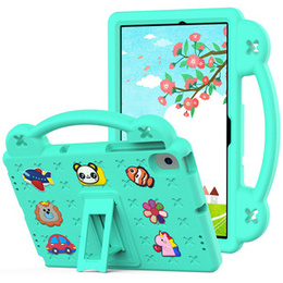 Dětské pouzdro pro Samsung Tab A8 X200 / X205, Cute Patterns, se stojánkem, zelené
