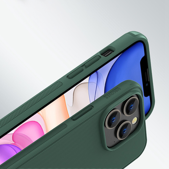 Pouzdro NILLKIN pro iPhone 14 Pro Max, Super Frosted Shield Case, zelené