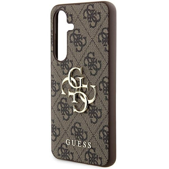 Pouzdro GUESS pro Samsung Galaxy A55, 4G Big Metal Logo, hnědé