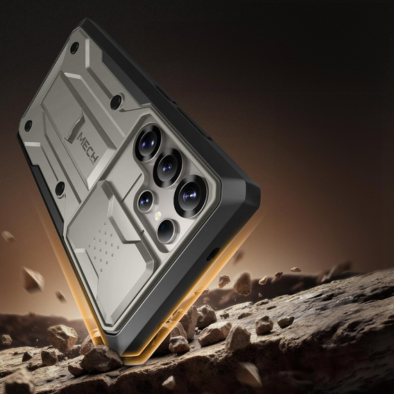 Odolné pouzdro pro Samsung Galaxy S25 Ultra – Tongate MECH Series Clip, černé